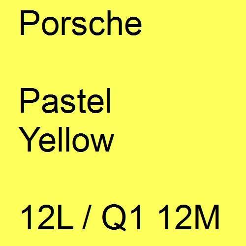 Porsche, Pastel Yellow, 12L / Q1 12M.